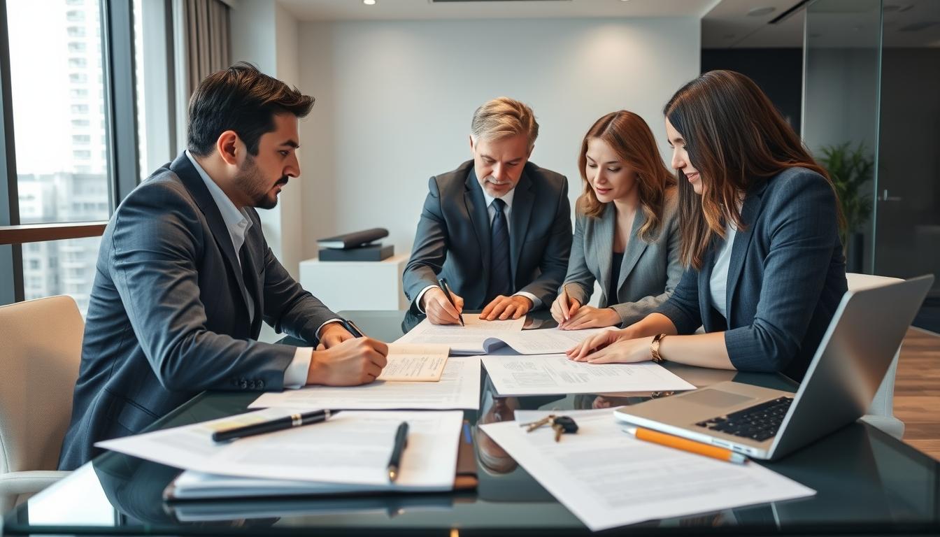 Real estate ownership transfer documents and closing confirmation